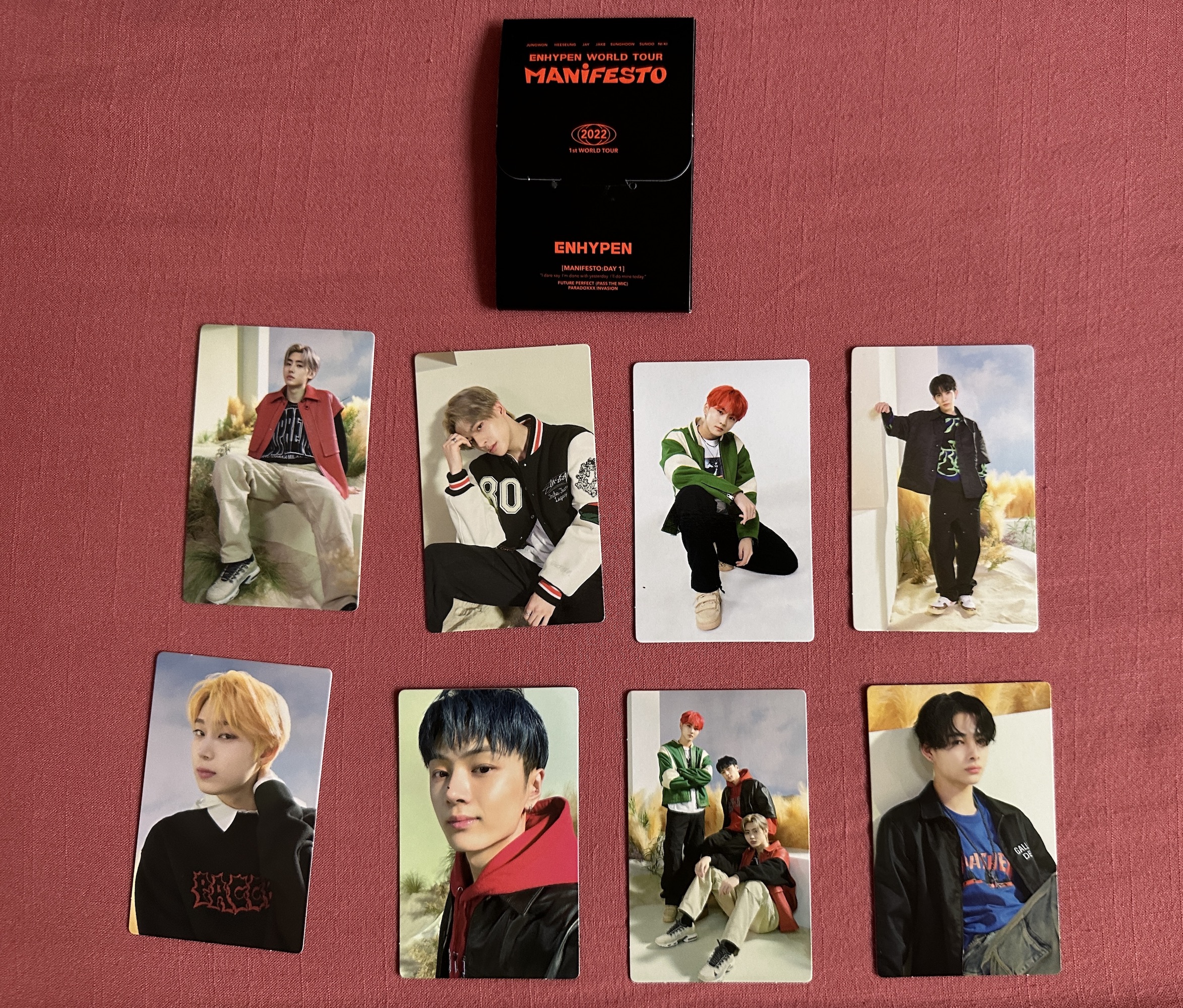 Enhypen Manifesto 2022 World Tour Trading Photo Card Tingi