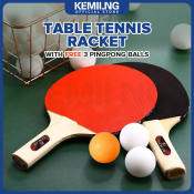 KEMILNG Table Tennis Set: 2 Paddles & 3 Balls