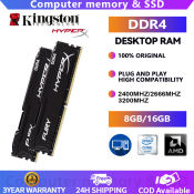 Kingston HyperX DDR4 RAM 8GB/16GB for Intel CPU