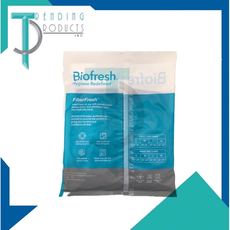 Biofresh Men's Brief (S/M, L/XL) Sealed in Freshness, 3 pcs./ Pack