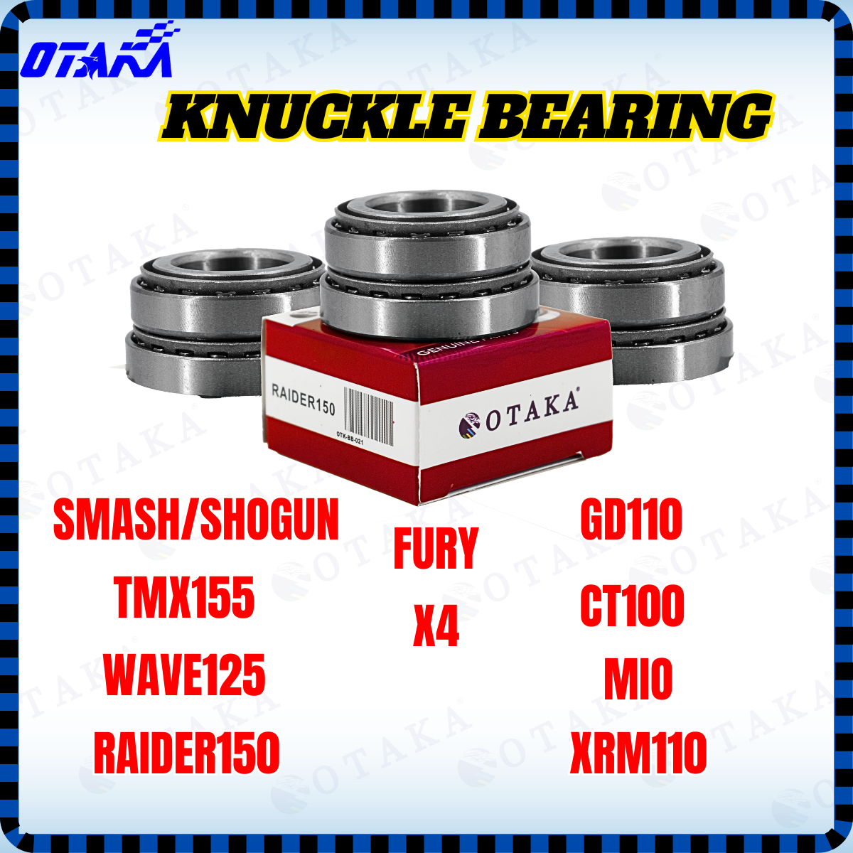 Knuckle Bearing for Motorcycle Raider / Mio / SMASH/SHOGUN / XRM110 /GD110 /WAVE125 / TMX155 / CT100 / X4 / Fury Otaka