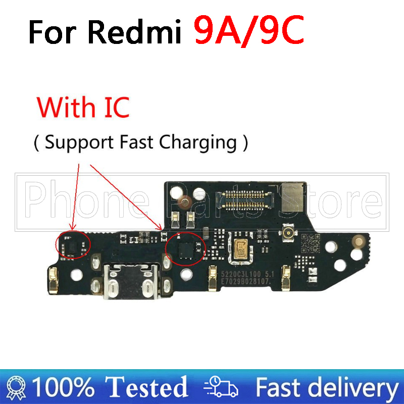 Charging Board With IC For Redmi 9A/9C USB Charger Port Dock Plug In  Cellphone Part