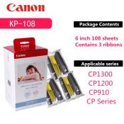 KP-108IN RP-108 KP-36 KC-36 KL-36 KP108 100*148mm Photo Papers and Ink Cartridge for Canon Selphy CP Series Photo Printer CP800 CP910 CP1200 CP1300 Camera Printer