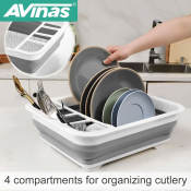 AVINAS CF-82 Kitchen Storage and Dish Drainer Rack