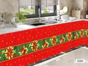 Christmas Design Kitchen Short Under Sink Curtains by Mini Crystal