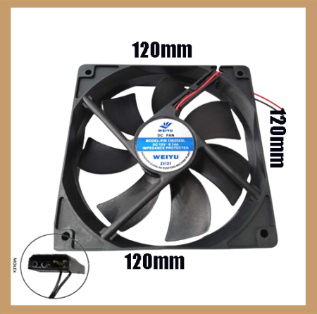 12v 120mm Blower Fan for PC Case Cooling, PisoNet/Vendo