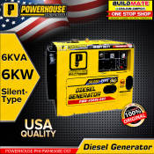 POWERHOUSE 6KVA Diesel Silent Generator with Electric Start