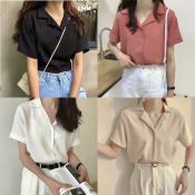 SS PAULINE Croptop Polo Shirt with Detachable Collar, Brand Available
