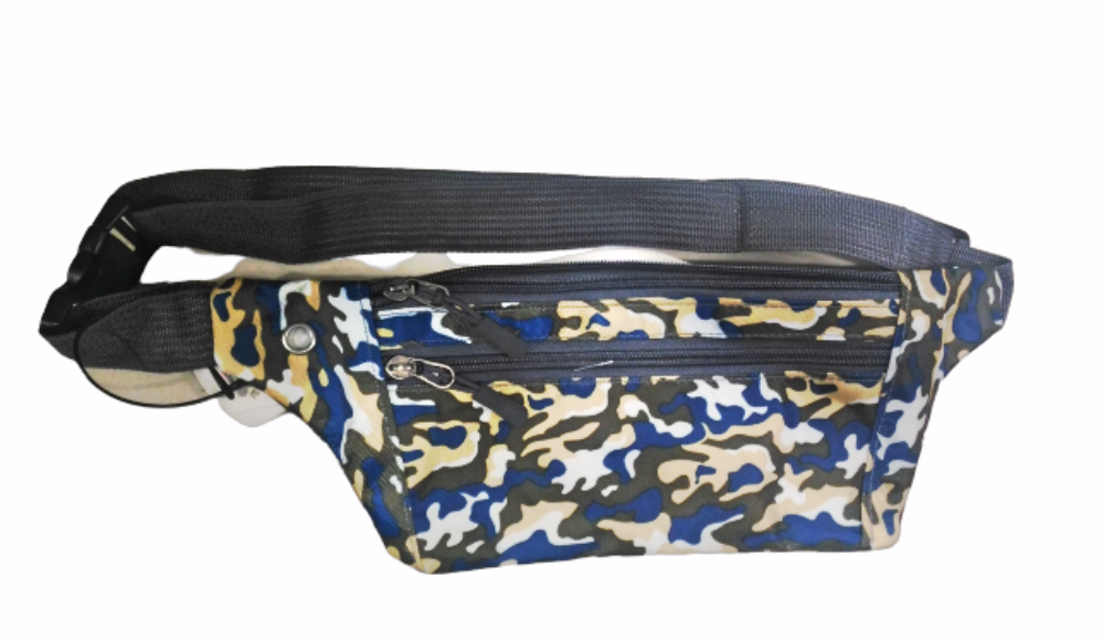 blue waist bag