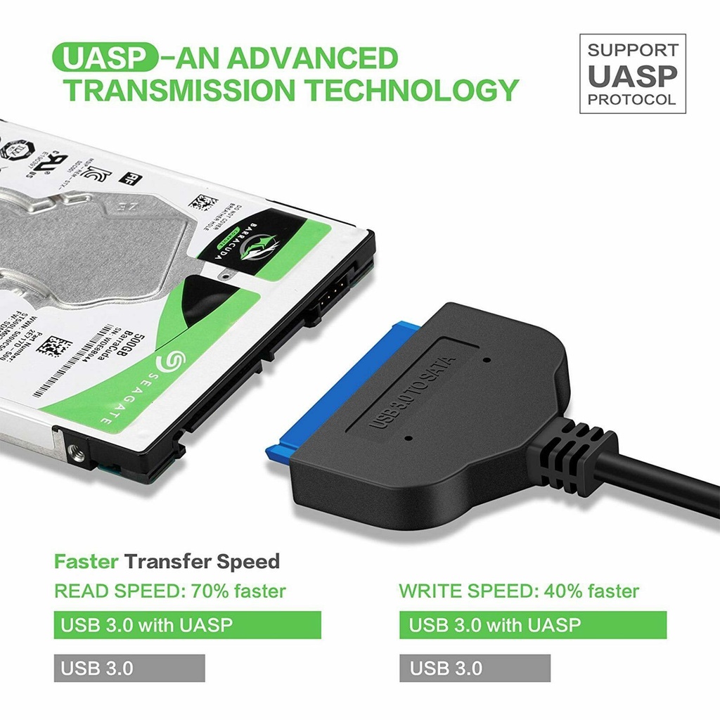 Sata To Usb 3.0 / 2.0 Cable Up To 6 Gbps For External Hdd - Temu Philippines