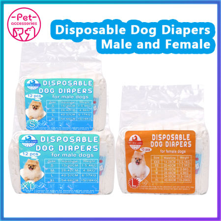 Disposable Dog Diaper male and female wraps