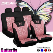 Butterfly Car Seat Covers, Universal Fit, Cushion Protector