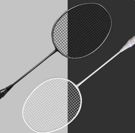 Training Badminton Racket 4U 24lbs Carbon Fiber Aluminum Alloy