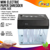 USB Mini Paper Shredder with Letter Opener and Wastebasket