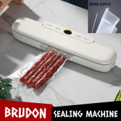 Brudon Food Vacuum Sealer - Portable Heat Sealer for Plastic