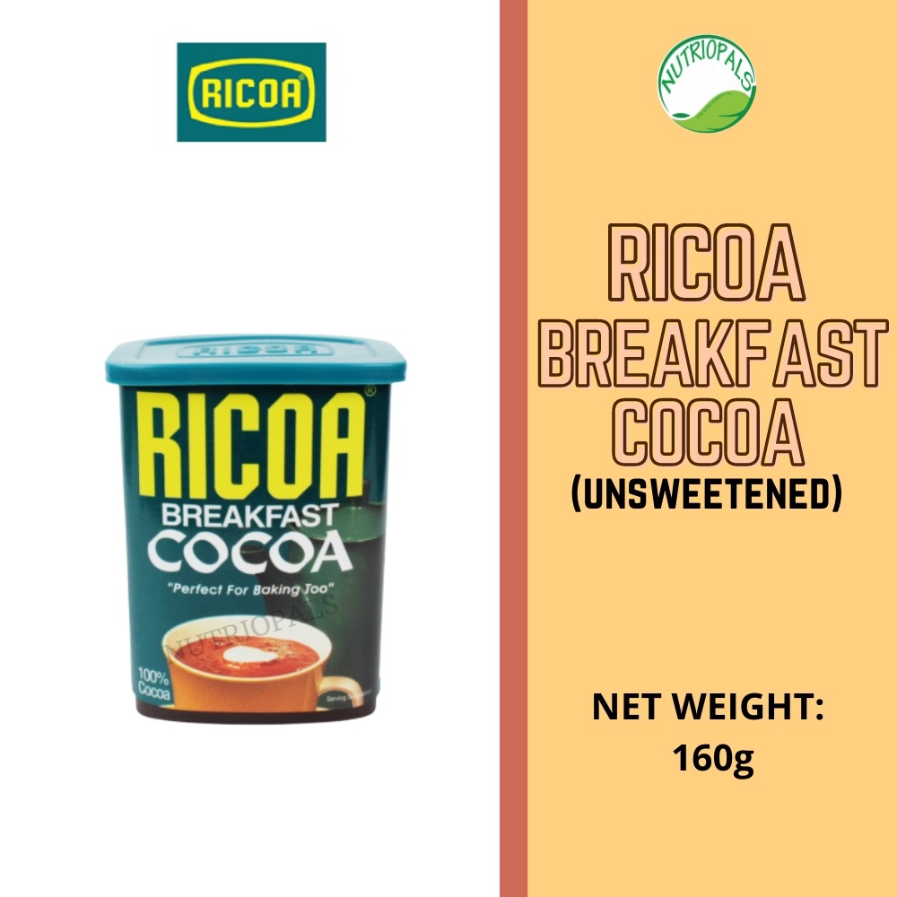 Ricoa Breakfast Cocoa, 80g, Powdered Milk