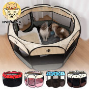 Portable Foldable Pet Cage for Pregnant Cats - 