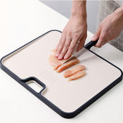 Eco-friendly Double Sided Manggo Chopping Board with Handle