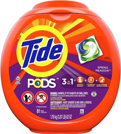 Tide Pods, 3-in-1 Laundry Detergent Pacs, Spring Meadow Scent