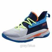 Stephen Curry 7 Gray Blue Men's Basketball Sports Shoes