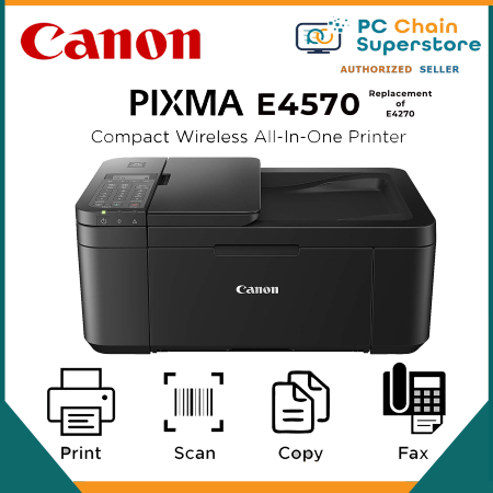 Canon E4570 All-in-One Printer with Wireless Features | Multi Function