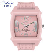 UniSilver TIME Light Pink Rubber Watch KW479-3111