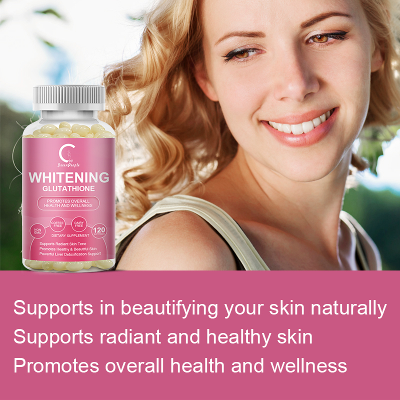 GPGP GreenPeople Glutathione Capsules,Collagen, Antioxidant Anti-Aging, Boosting Immunity, Glowing Skin, Skin Whitening Health Supplement