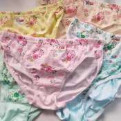 RL# COD  ladies print panties 6-12pieces