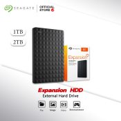 Seagate 1TB/2TB Portable External Hard Drive USB 3.0