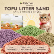 Petcher Organics Flushable Tofu Cat Litter Sand (6L)