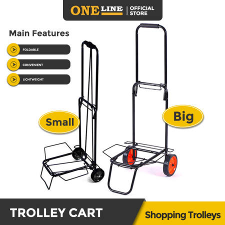 Oneline Foldable Shopping Push Cart Trolley