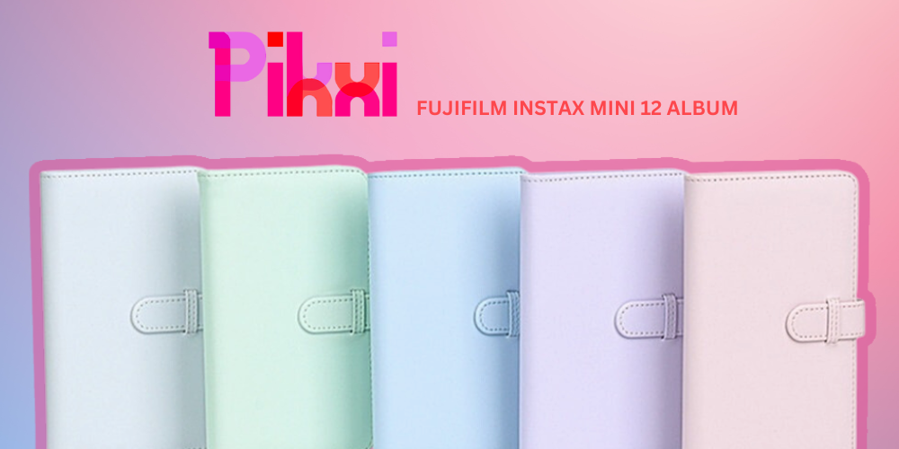 108 Sheets Portable 3 inch Photo Album for Fujifilm Instax Mini 12 for  Collection Green Pink