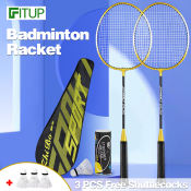 Alloy Badminton Racket Set for Kids and Adults, Portable