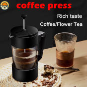 French Press Coffee Maker with Stainless Steel Filter - 