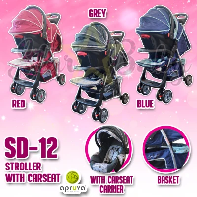 SD-12 Travel System Apruva Stroller for Baby with Car Seat Carrier (1)