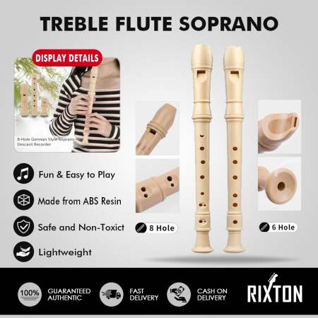 Adjustable ABS Treble Flute Recorder by PLEXTONE