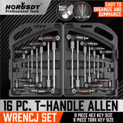 HORUSDY T-Handle Torx Wrench Set - 16 Pieces