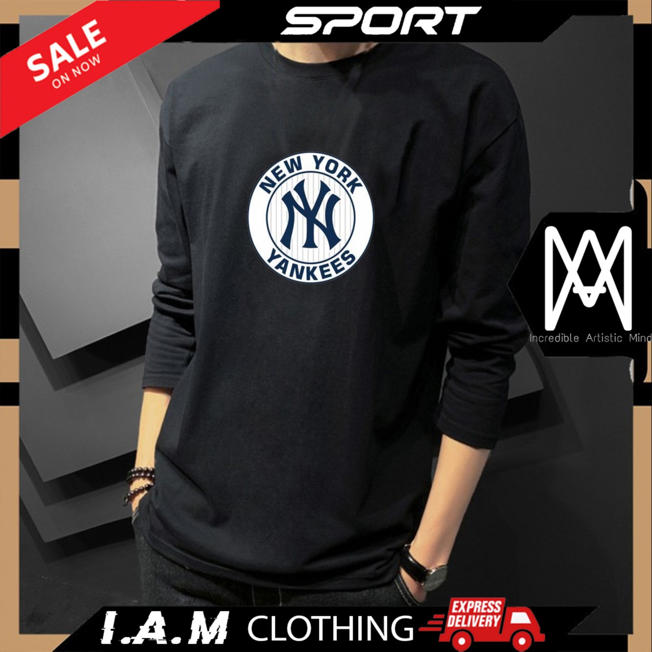 Shop New York Yankees Long Sleeve online