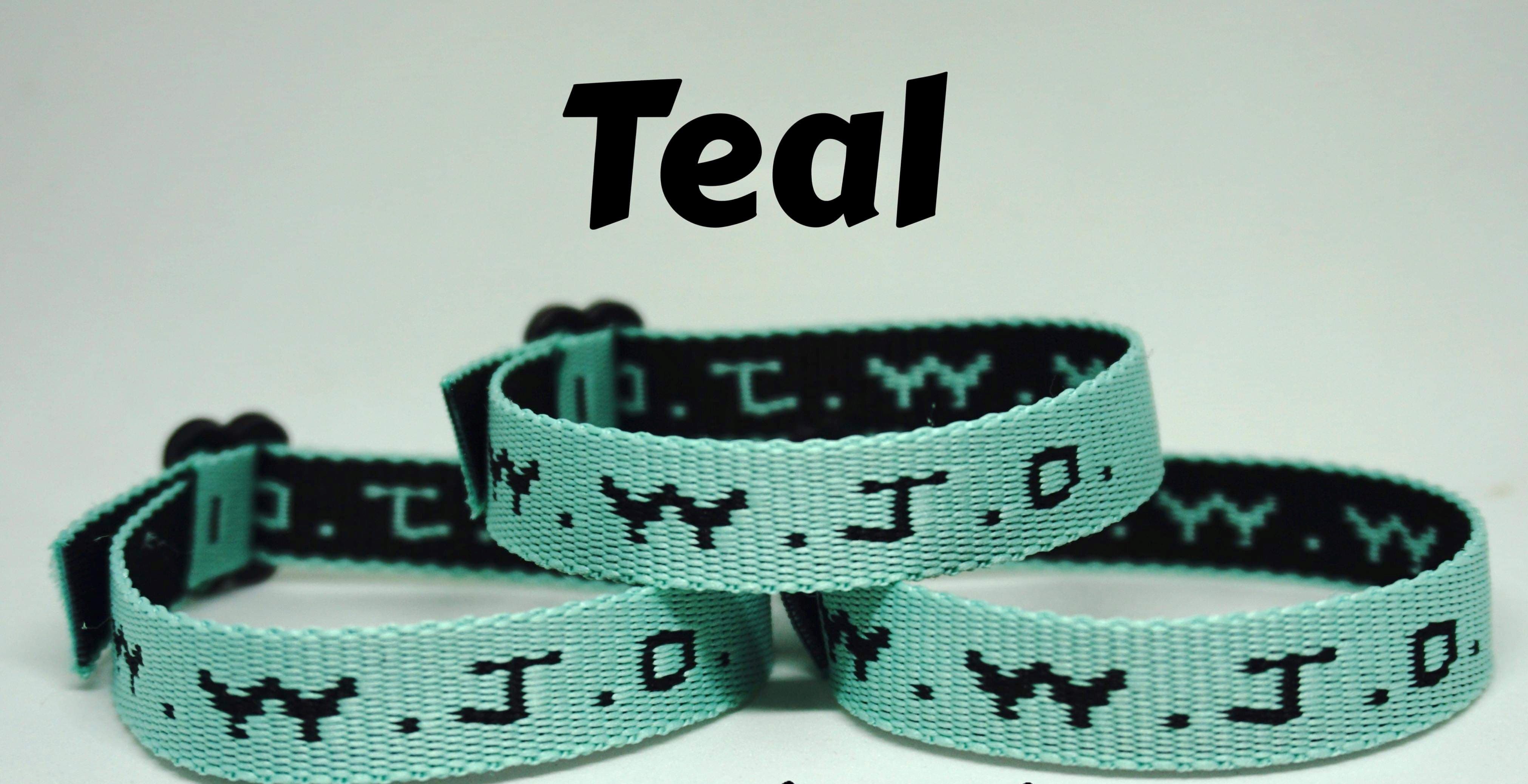 WWJD Teal Wwjd Bracelet Other Material Bracelet What Would Jesus