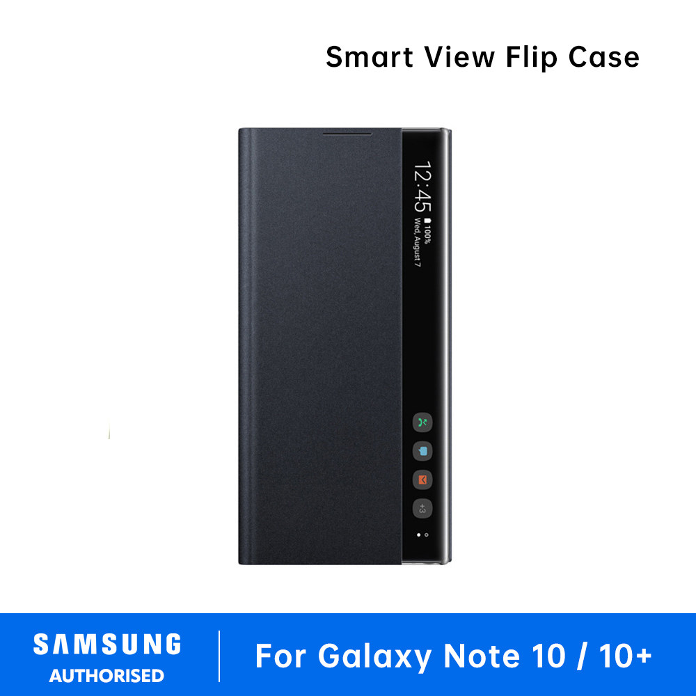Samsung Galaxy note 10 / 10+ Smart View Flip Case LED Cover S-View Case Window Flip Case Cover Smart leather case Smart Chip View Leather Flip Cover - Image 3