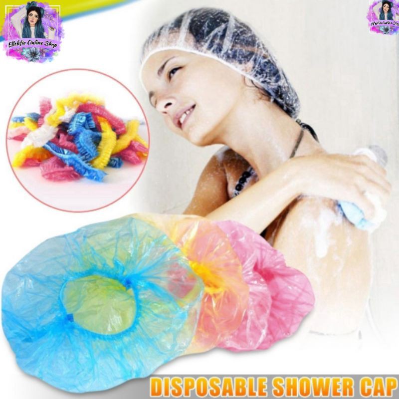 100 Pieces Disposable Shower Cap, Plastic Shower Cap, Hair Protection Hair  Cap | Fruugo IT