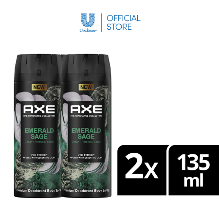 AXE Body Spray Emerald Sage 135ml