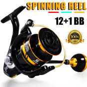 Metal Spinning Reel - 12+1 BB - Carp Fishing Coil