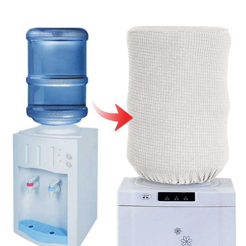 2pcs/set Polyester Water Dispenser Cover Set, Modern Floral & Figure  Embroidered Water Dispenser Barrel Dust Cover Set For Home