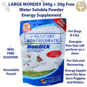 Mondex Dextrose Powder: Energy Supplement for Dogs and Cats