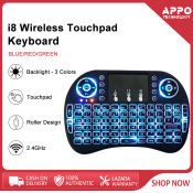 I8 Mini Wireless Touchpad Keyboard - Universal Compatibility