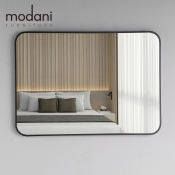 Modani Rectangular Wall Mirror with Aluminum Frame - Explosion-Proof