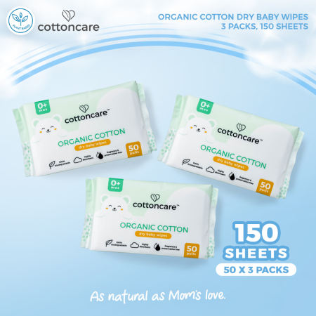 Cottoncare™ Organic Cotton Baby Wipes - Unscented (Brand: Cottoncare™)