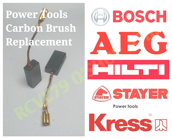 AEG Carbon Brushes for AEG Sander 402001-0.31x0.55x0.79'' 