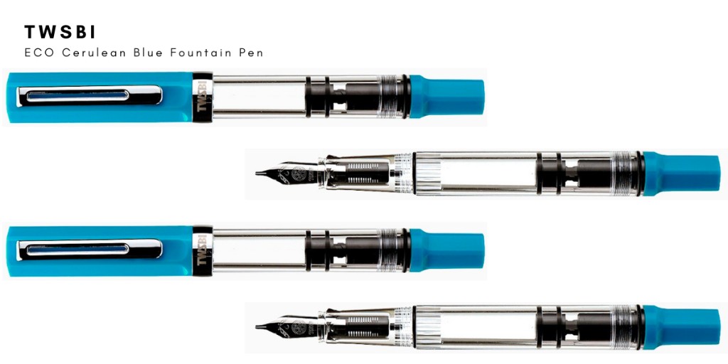 TWSBI Eco Cerulean Blue Fountain Pen Fine